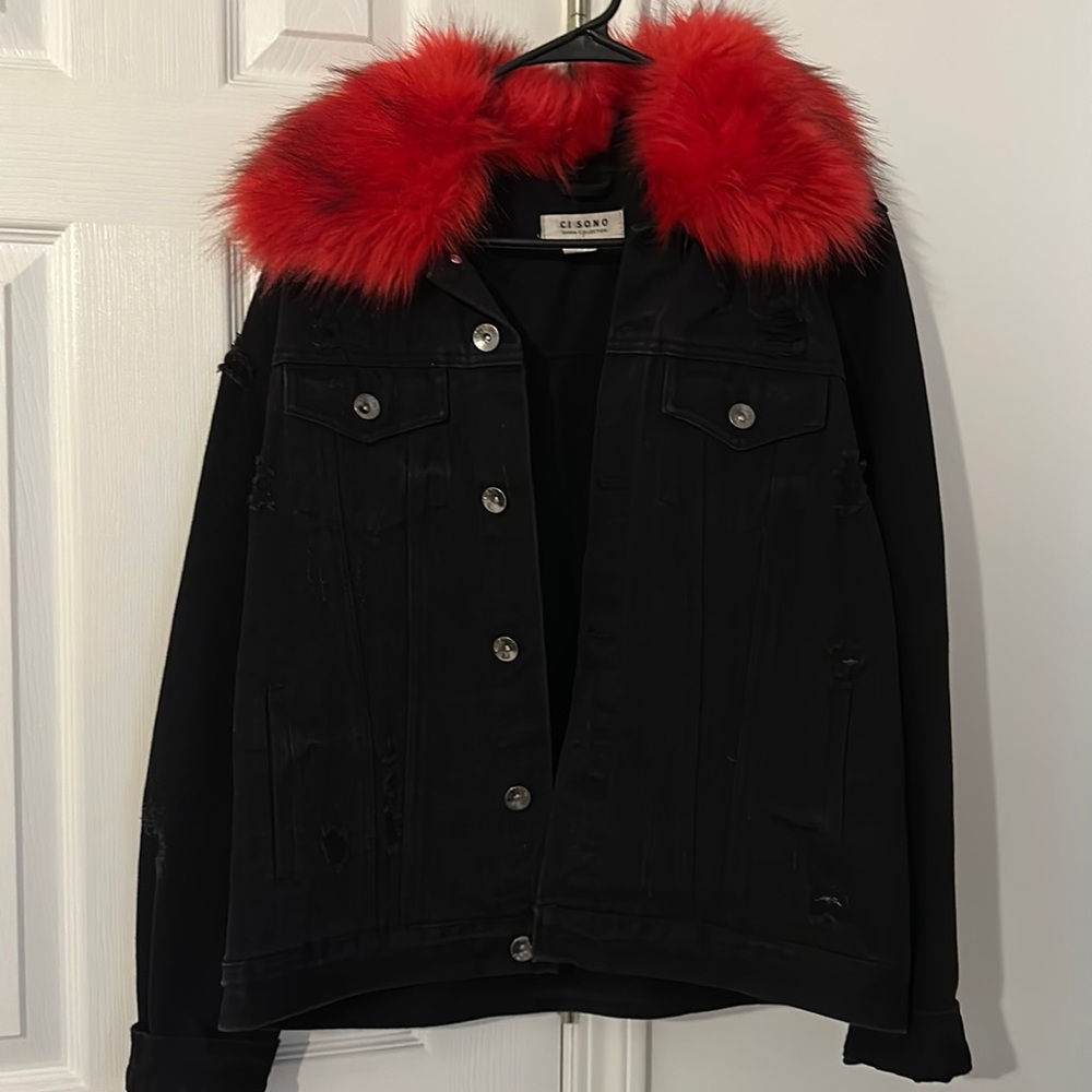 Black jean jacket